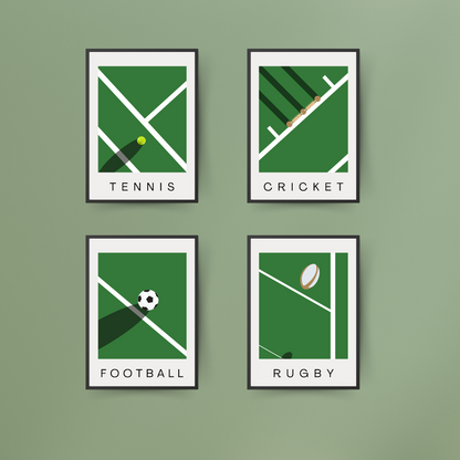 Cricket Contemporary Minimalist Wall Print