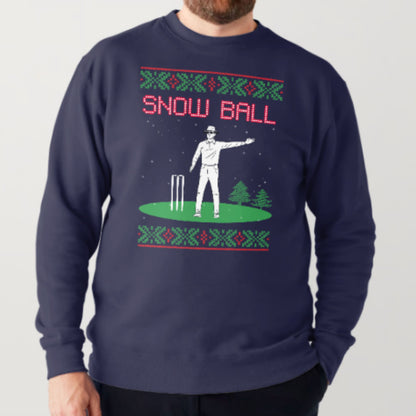 Snow Ball Christmas Cricket Sweater | Adults | Unisex