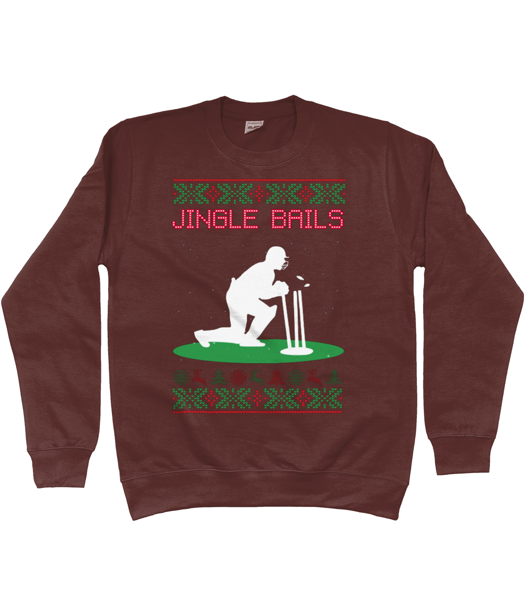 Jingle Bails Cricket Christmas Sweater | Adults | Unisex