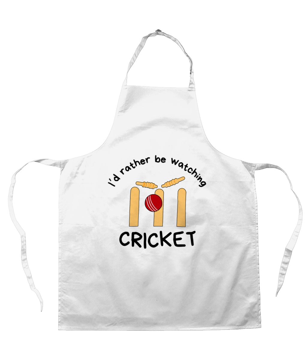 I'd Rather Be Watching Cricket | Apron