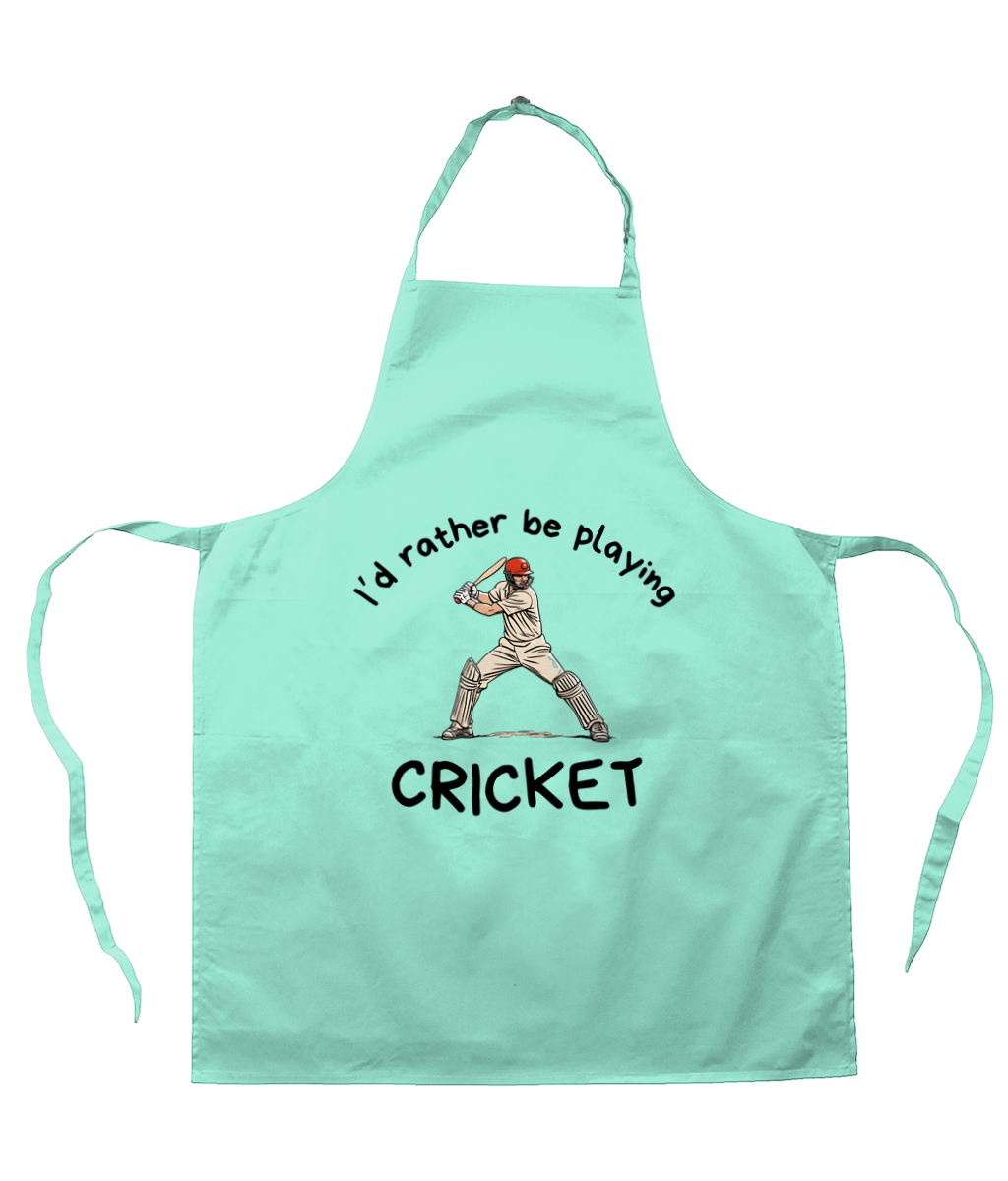 I'd Rather Be Playing Cricket | Apron