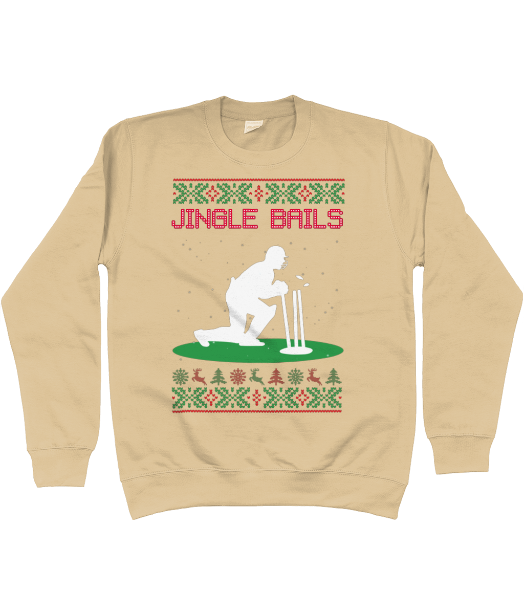 Jingle Bails Cricket Christmas Sweater | Adults | Unisex