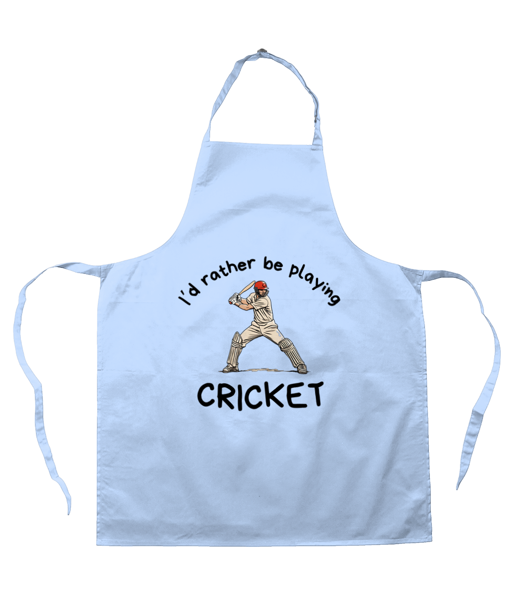 I'd Rather Be Playing Cricket | Apron