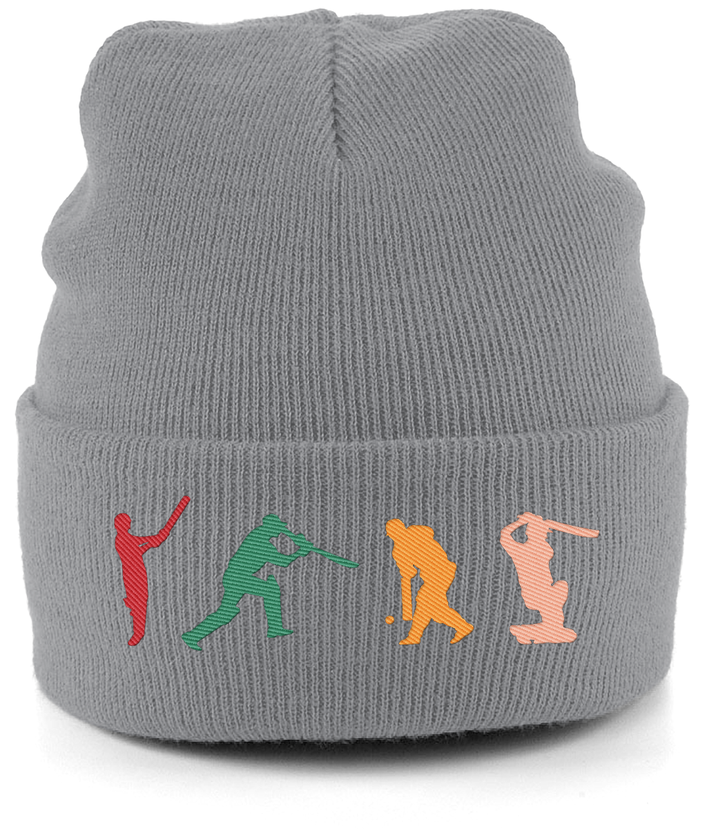 Cricket Batting Beanie Hat