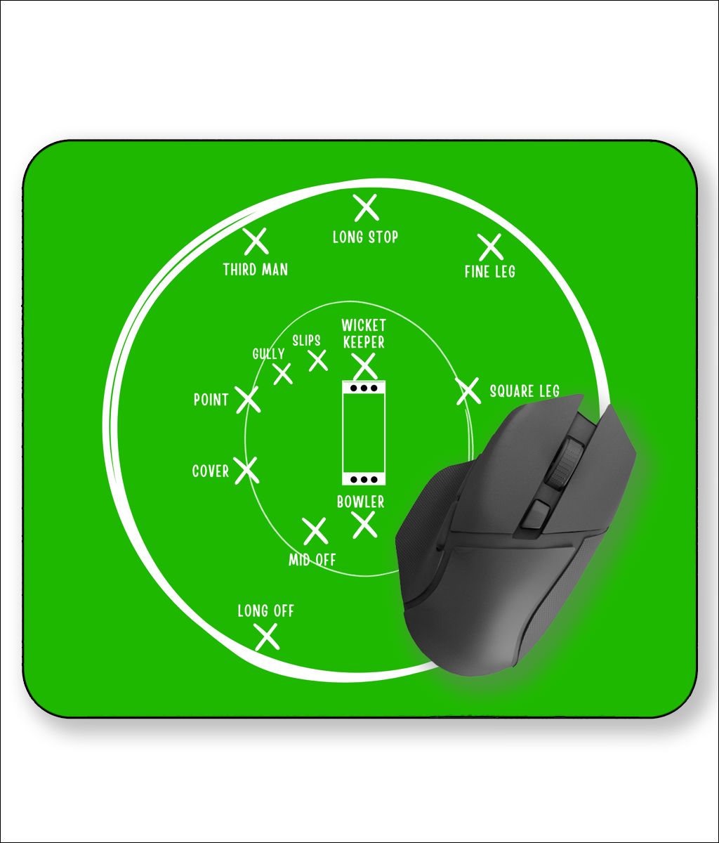 Cricket Fielding Positions Mouse Mat