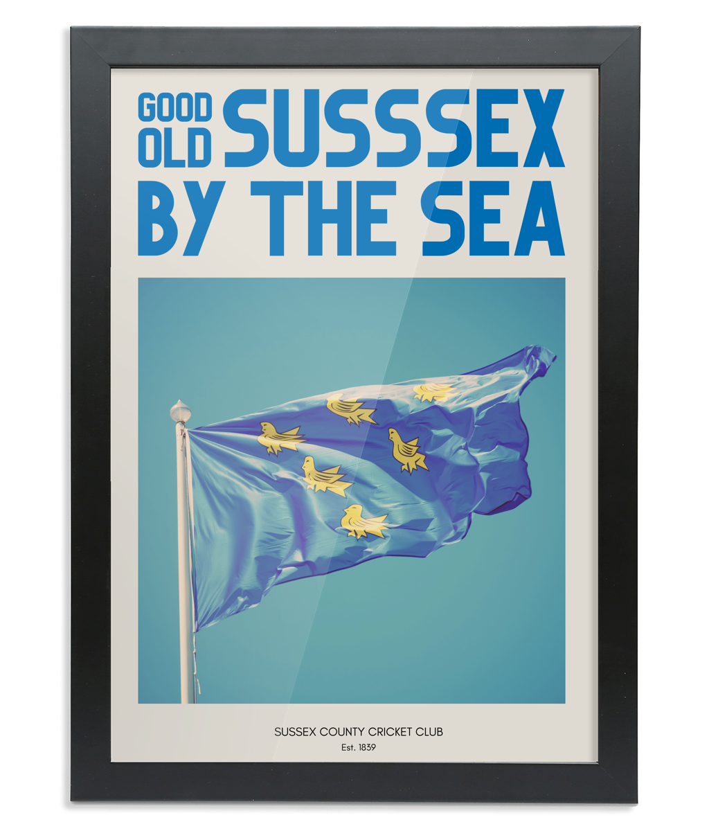 Sussex Cricket Supporters Wall Print