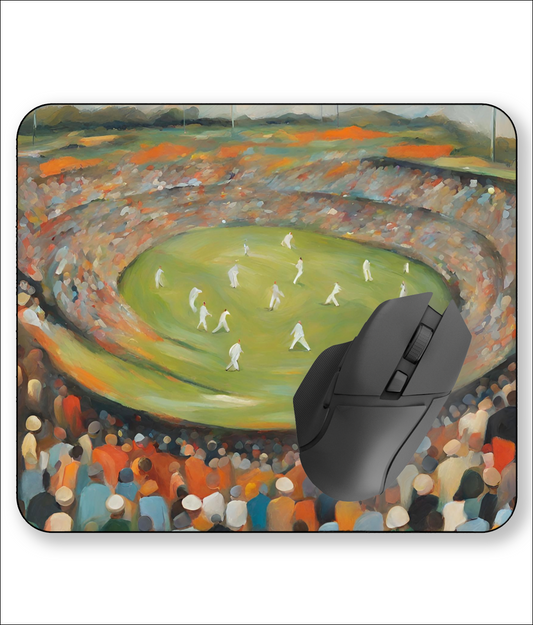 Cricket Field Painting Mouse Mat