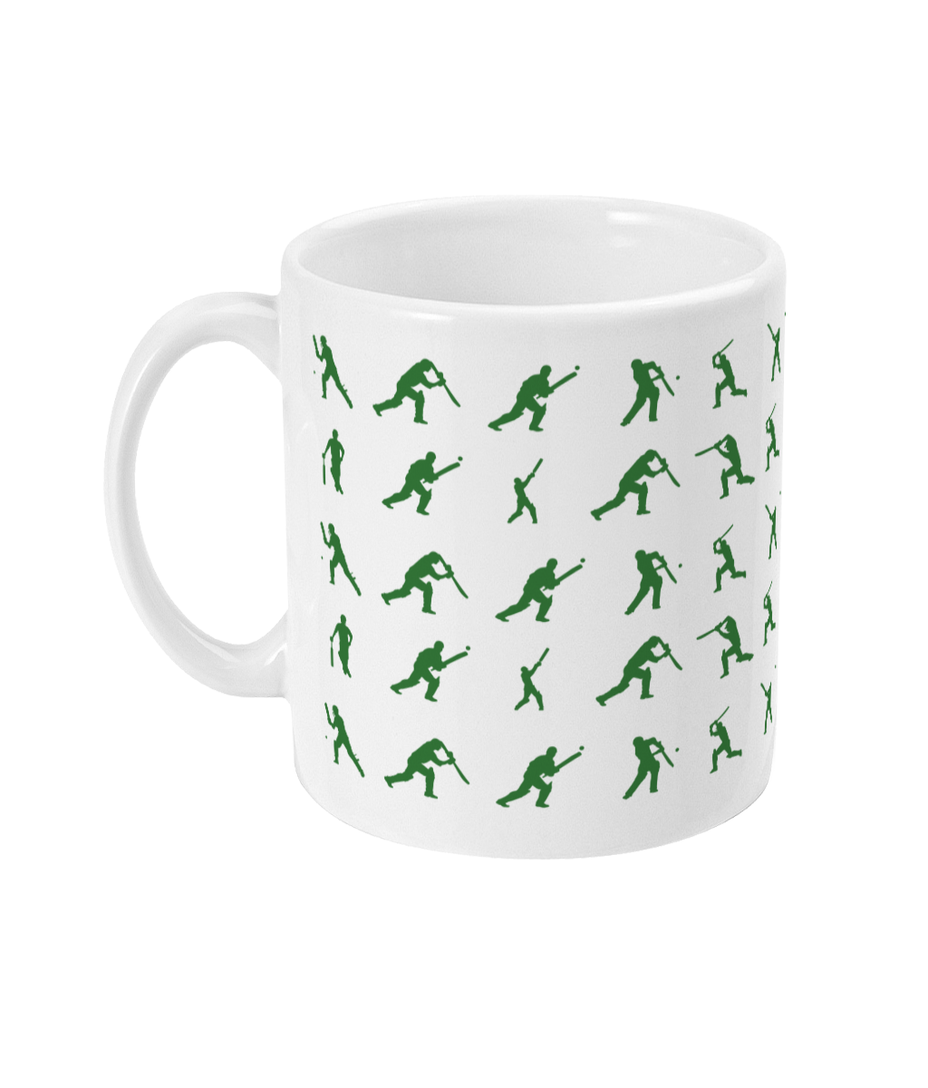 Cricket Batter Pattern Mug