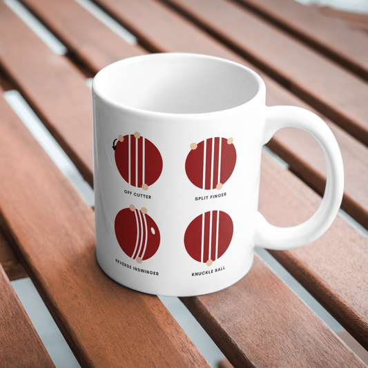 Fast Bowling Grips Cricket Mug