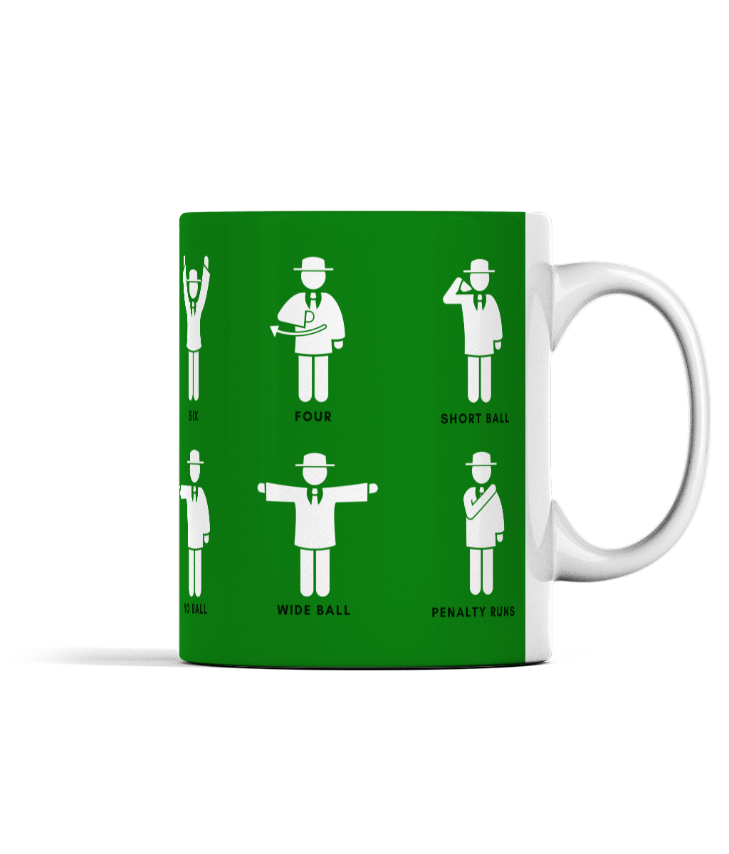 Umpire Hand Signals Cricket Mug