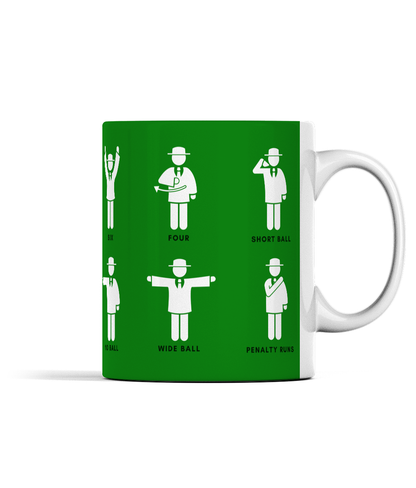 Umpire Hand Signals Cricket Mug