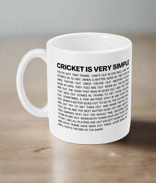 Funny Cricket Rules Mug