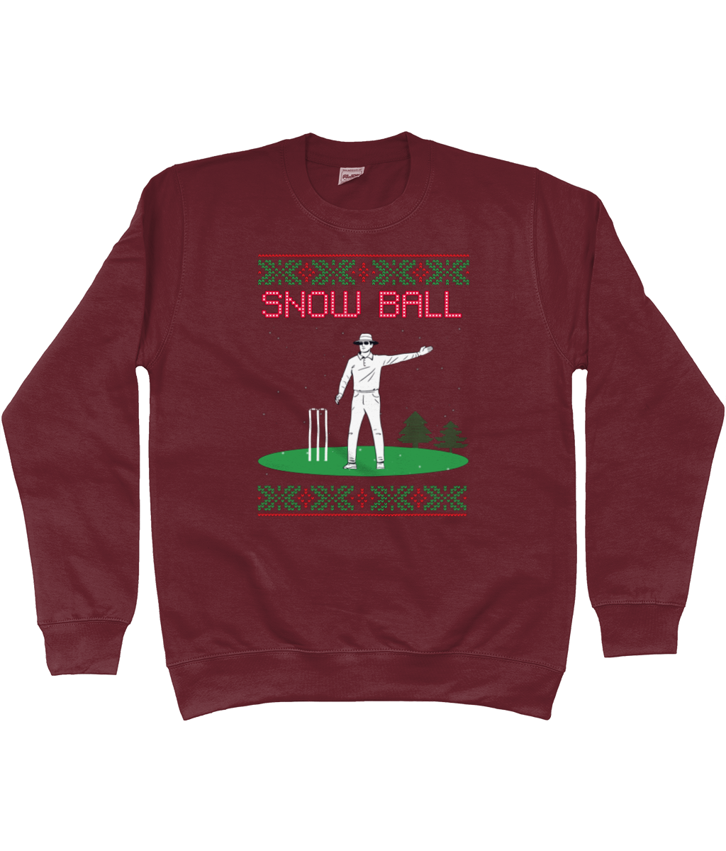 Snow Ball Christmas Cricket Sweater | Kids | Unisex