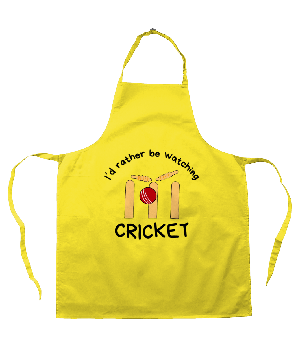 I'd Rather Be Watching Cricket | Apron