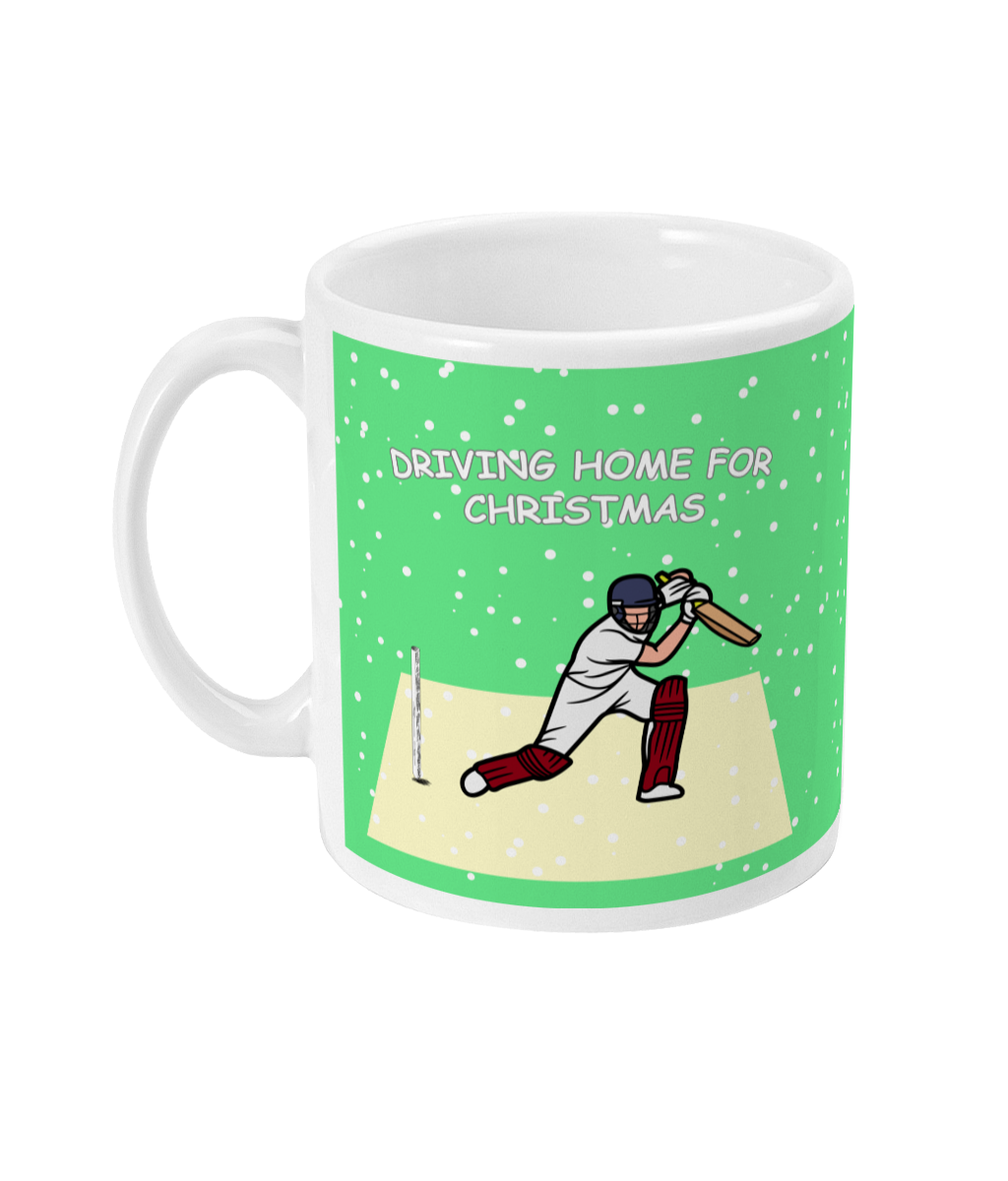 Christmas Cricket Mug | Driving Home for Christmas