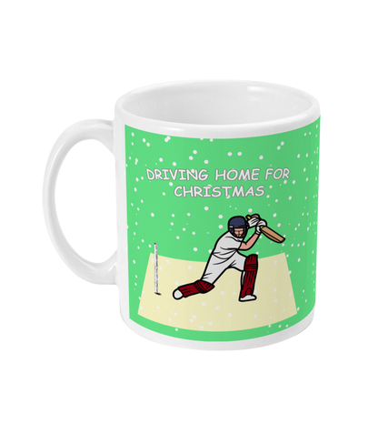 Christmas Cricket Mug | Driving Home for Christmas