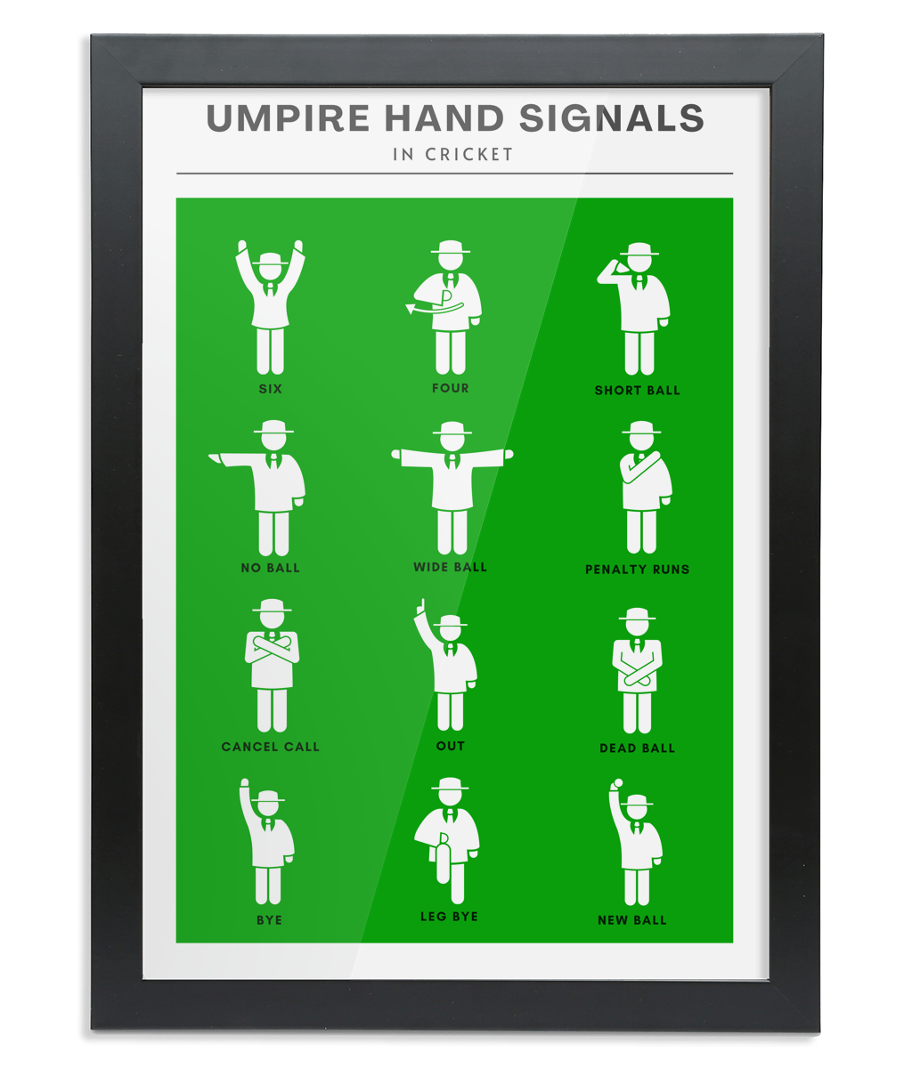 Umpire Hand Signals Wall Print