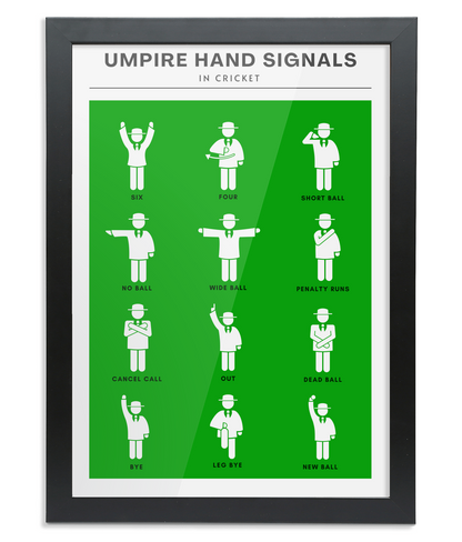 Umpire Hand Signals Wall Print