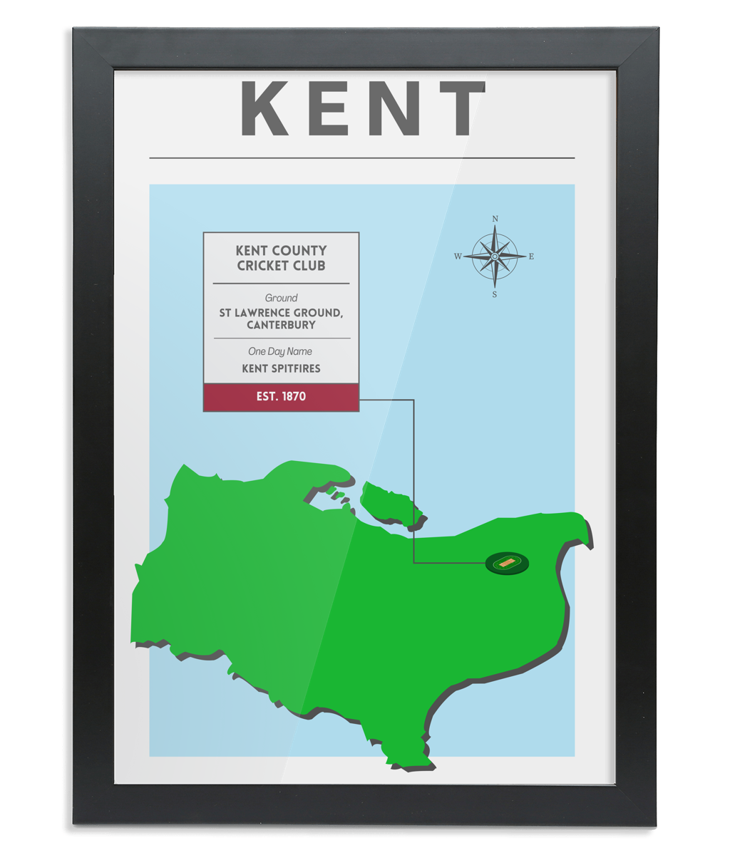 Kent County Cricket Poster