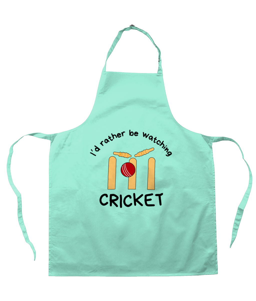 I'd Rather Be Watching Cricket | Apron